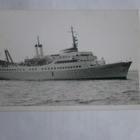 m/s Alte Liebe satamassa, vanha mv valokuvapk, ei p. - pikkukuva 1