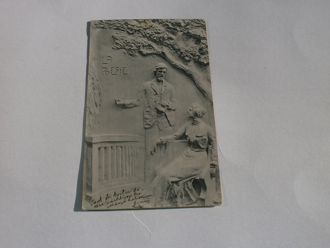Vanha, reliefinomainen mv pk, "Runoutta", p. 1908
