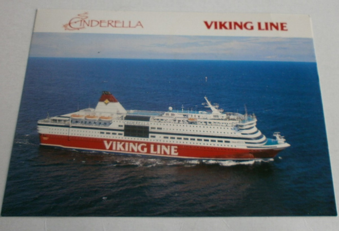 m/s Cinderella, laivaleima + Navire Helsinki -leima p. 1995