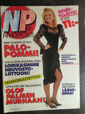 NYKYPOSTI LEHTI 4 / 1987 SISÄLLYSLUETTELO KUVA 2