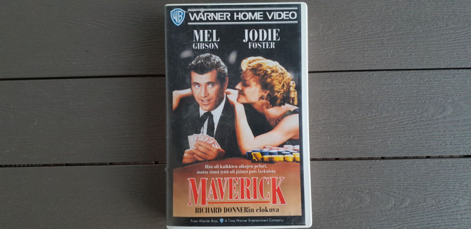 VHS: Maverick (Mel Gibson, Jodie Foster 1994)