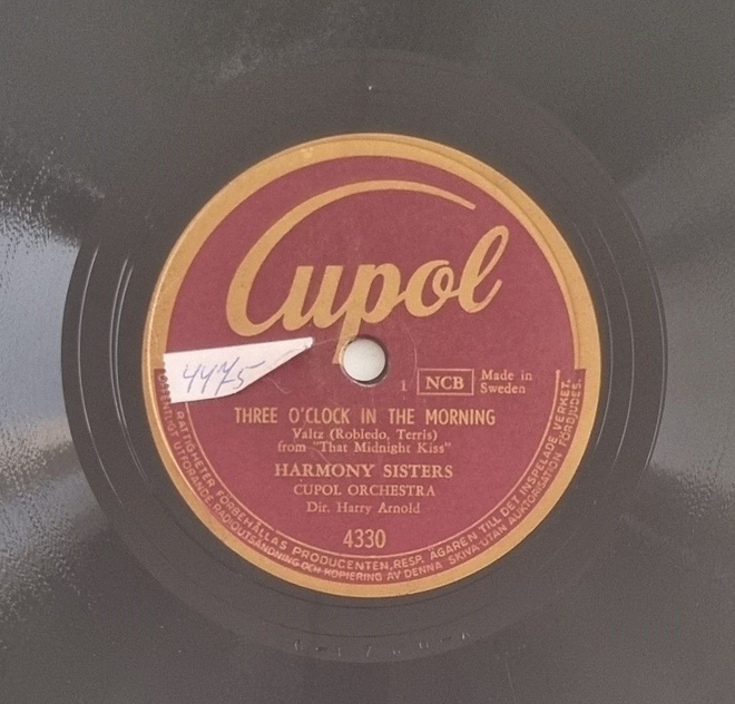 Savikiekko 1950 - Harmony Sisters - Cupol 4330