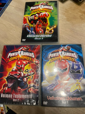 Power Rangers DVD-paketti Vol 1-5 (Suomidubi)