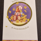 Onnittelukortti/ Sylillinen kukkia ja onnentoivotuksia - pikkukuva 1