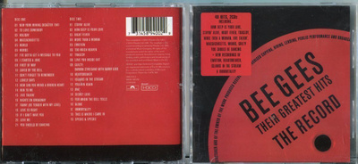 BEE GEES . 2 CD-LEVYÄ . THEIR GREATEST HITS THE RECORD