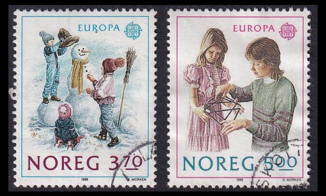 Norja 1019-20 o Europa lasten leikit (1989)