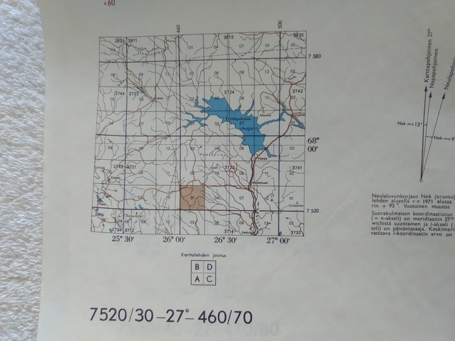 KARTTA SODANKYLÄ PAISTIPUOLET 1:20 000