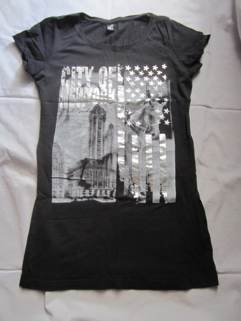 T-Paita S Beavers "City of New York" musta, lady fit