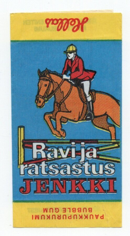 Purkkakääre Hellas  RAVI JA RATSASTUS Purukumikääre "Sininen