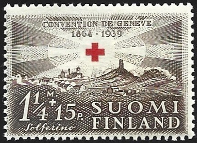 1939 Punainen Risti 1 1/4 mk+15 p ** LaPe 218