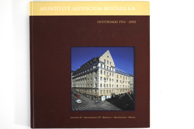 ASUNTO O.Y. AEDIFICIUM BOSTADS A.B. HISTORIIKKI 1924-2000