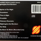 MANFRED MANN EARTH BAND Nightingales & Bombers CD 1975/1990 - pikkukuva 2
