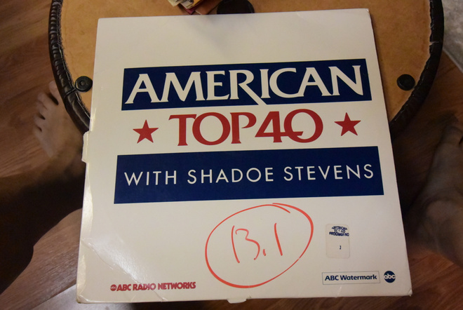 Harvinainen 4 LP pakkaus American TOP 40 ohjelmasta