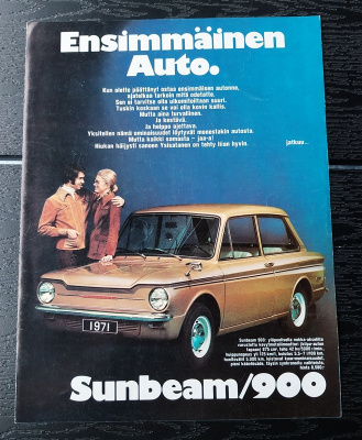 SUNBEAM vanha esite