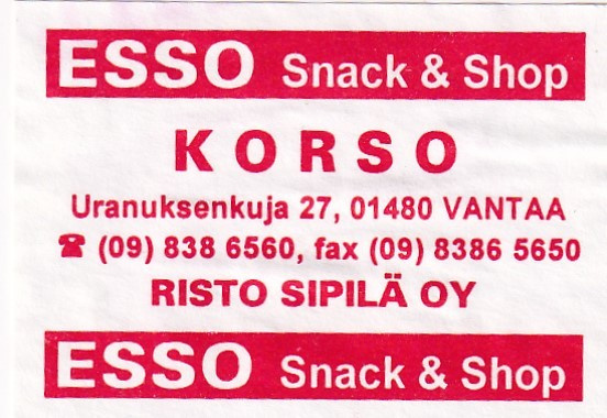 Korso, ESSO Risto Sipilä Oy   3/7