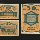Saksa Notgeld 10, 25, 50 Pfg, Warin 1922 - pikkukuva 2