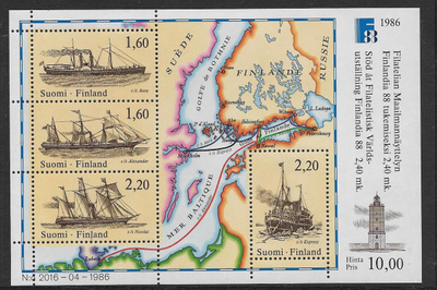 Finlandia blokki 1986 (LAPE 995-998 ; BL2) **