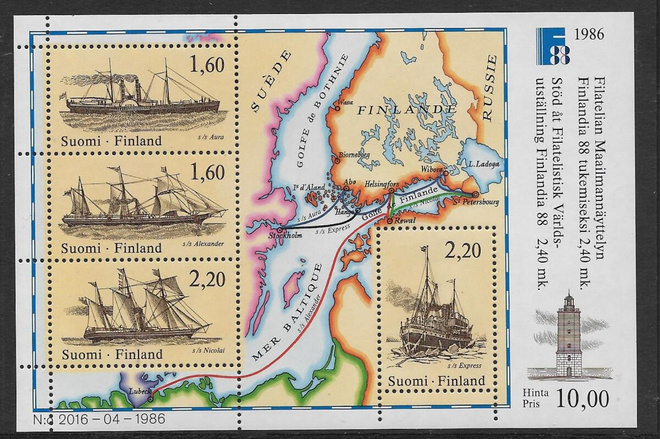 Finlandia blokki 1986 (LAPE 995-998 ; BL2) **