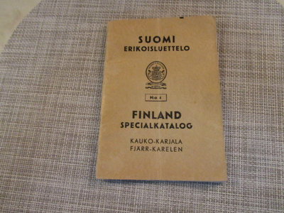 Suomi  Erikoisluettelo N:o4 Finland Kauko-Karjala 1942.