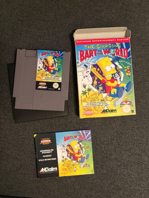 The Simpsons - Bart Vs. The World NES CIB