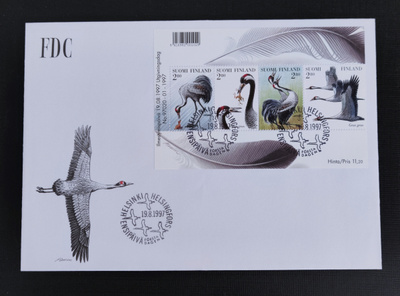 1997 FDC Kurkilintuja