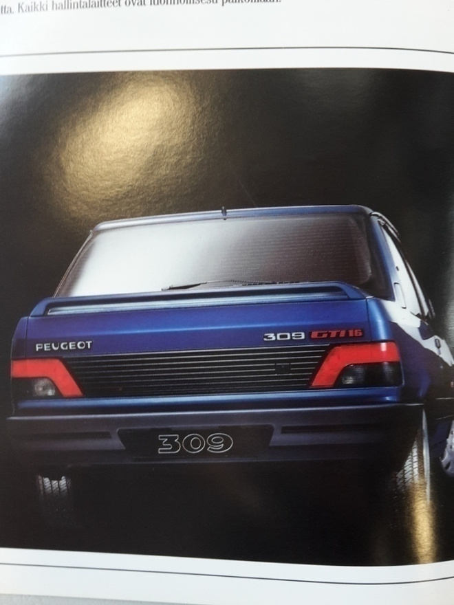 Peugeot 309 -esite, 1992