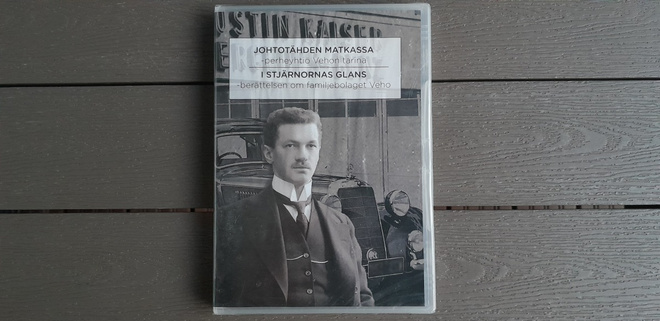 DVD: Johtotähden Matkassa - Perheyhtiö Vehon Tarina. UUSI