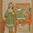 Carl Larsson: Akvarelli Minni ja Essi, vanha, käsipostia - pikkukuva 1