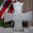 Hopeinen Sotaveteraani merkki. Koko - 40*40 mm. - pikkukuva 3
