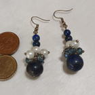 Vintage Lapis Lazuli kivi korvakorut - pikkukuva 4
