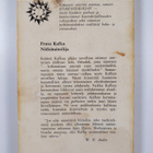 Franz Kafka : Nälkätaiteilija : novelleja - pikkukuva 2
