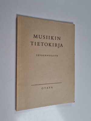 Musiikin tietokirja : täydennysliite