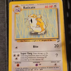 Raticate #58 Base Set 2 Uncommon Pokemon CCG card - pikkukuva 1