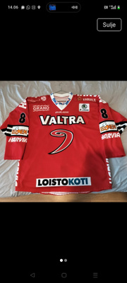JYP #8 Lintuniemi game worn pelipaita