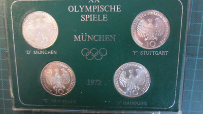 München olympiarahat 10 mark 1972