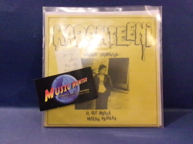 KARANTEENI - HALUAN TOIMINTAA M-/M- FIN -79 7" SINGLE