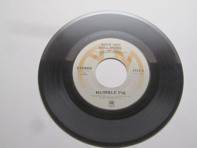 Humble Pie:Rock And Roll Music 7" single  1975