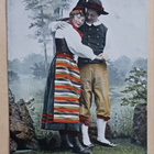 Halausasteelle ehtinyt nuoripari kansanpuvuissa, p. 1903 - pikkukuva 1