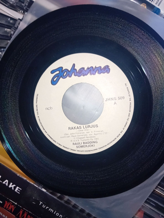 7"single Rauli Somerjoki  : Rakas lurjus ( SIS POSTIKULU )