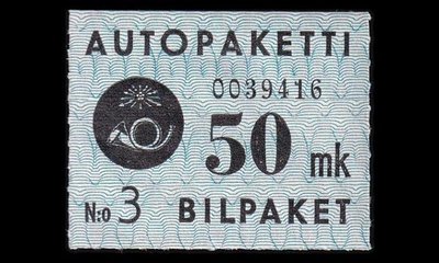 AP_4_W2 ** Autopaketti 50 mk W2 (1949)