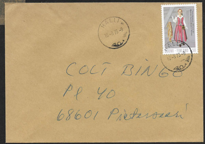 Postilähetys - Kansanpuku (LAPE 711) Halli 10.3.1973