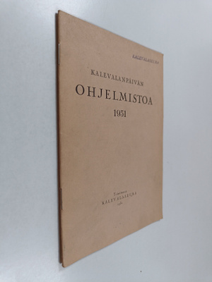 Kalevalan päivän ohjelmistoa 1951