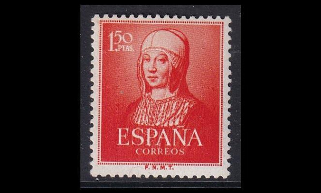 Espanja 992 ** Kuningatar Isabella I 1.50 Pta (1951)
