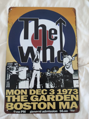 The Who – Peltikyltti / Bänditaulu (Boston Garden 1973)