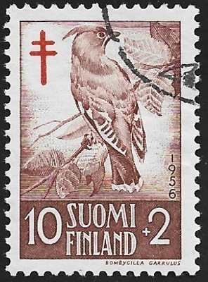 1956 TUB merkki Tilhi 10 + 2 mk leimattu LaPe 460