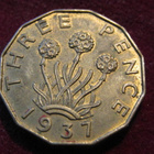 3 pence 1937. Iso-Britannia-Great Britain - pikkukuva 2