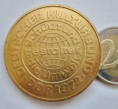 VANHA Mitali Itä-Saksa DDDR Kulttuuriliitto 1972