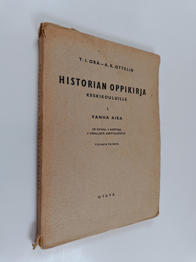 Yrjö Ora : Historian oppikirja keskikouluille, 1 - Vanha ...