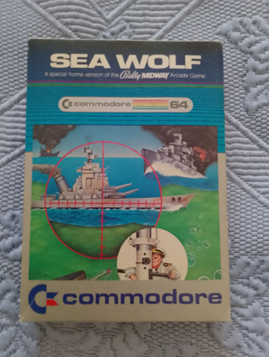Sea Wolf C64 boksi+ohjekirja