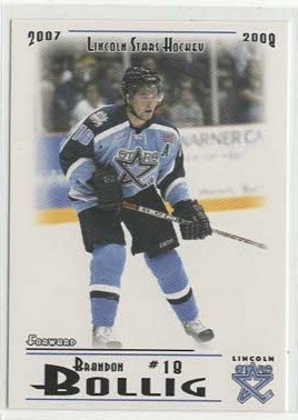 Brandon Bollig 07-08 Lincoln Stars Team Issue #14